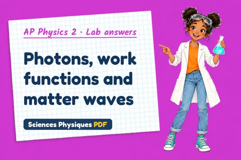 Photoelectric effect lab answers for AP Physics 2 (free PDF download)