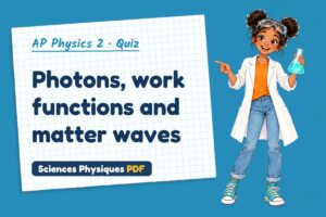Photons, work functions and matter waves