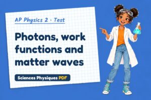 Photons, work functions and matter waves