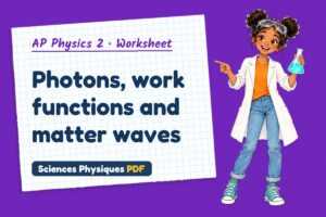 Photons, work functions and matter waves