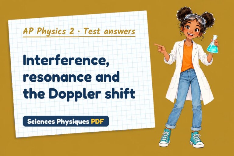 Physical optics test answers and mark scheme for AP Physics 2 (free PDF download)