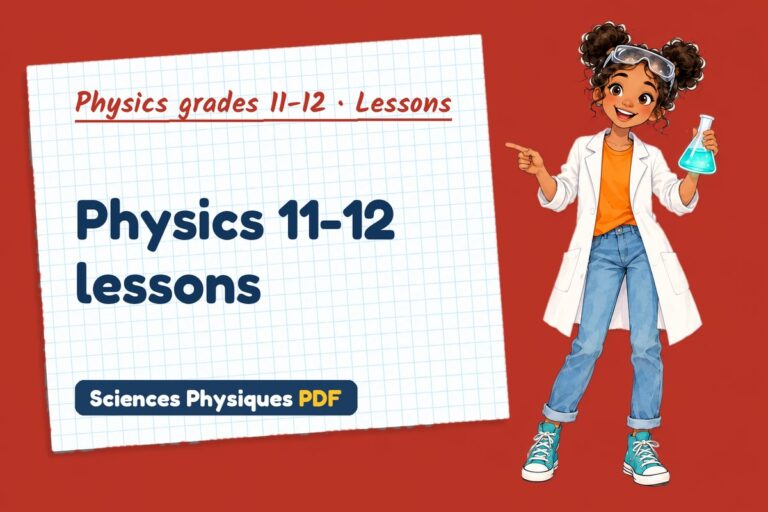 Physics 11-12 lessons and notes (free PDF download)