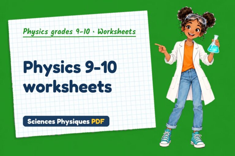 Physics 9-10 worksheets with answers (free PDF download)