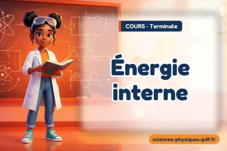 Énergie interne : cours de sciences physiques en terminale – PDF gratuit à télécharger et imprimer