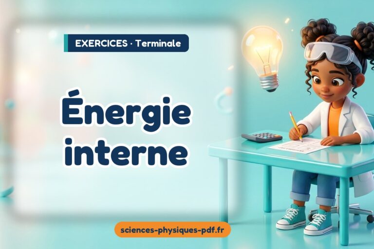 Énergie interne : exercices de sciences physiques en terminale – PDF gratuit à télécharger et imprimer