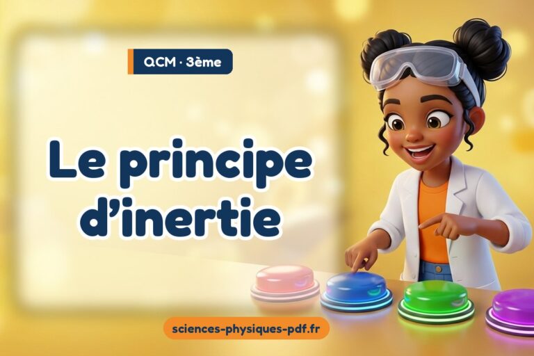 Le principe d’inertie : QCM de sciences physiques en 3e
