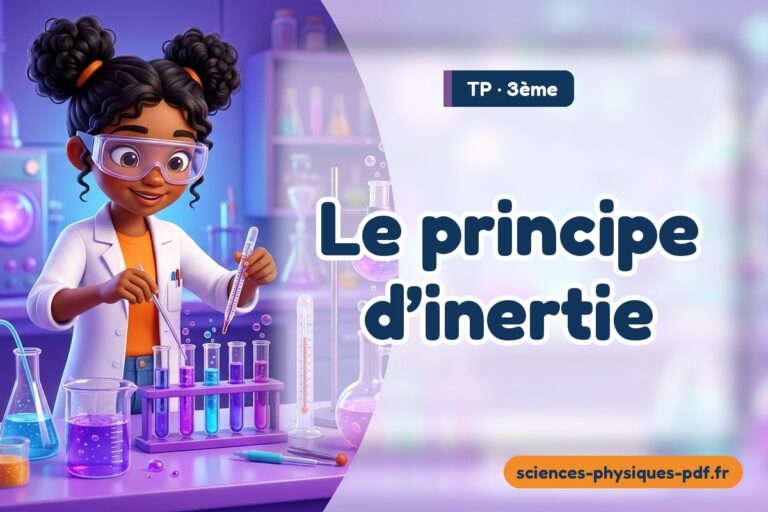 Le principe d’inertie : TP de sciences physiques en 3e – PDF gratuit à télécharger et imprimer