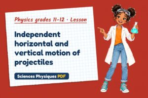 Independent horizontal and vertical motion of projectiles
