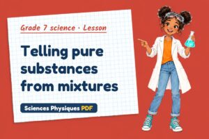 Telling pure substances from mixtures