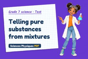 Telling pure substances from mixtures