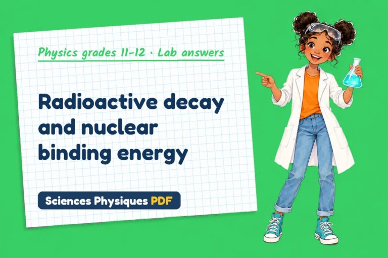 Radioactive decay lab answers for A Level physics (free PDF download)
