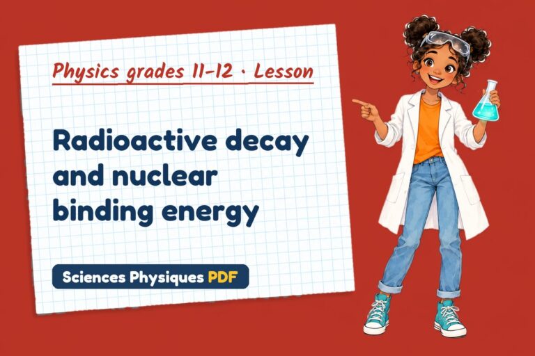Radioactive decay notes and lesson for A Level physics (free PDF download)