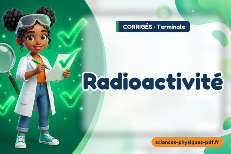 Radioactivité : corrigé des exercices de sciences physiques terminale – PDF gratuit à télécharger et imprimer