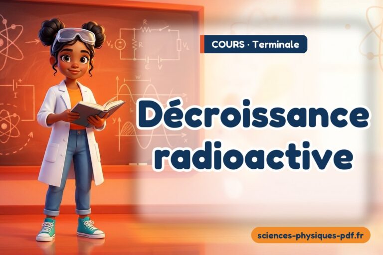Décroissance radioactive : cours de sciences physiques en terminale – PDF gratuit à télécharger et imprimer