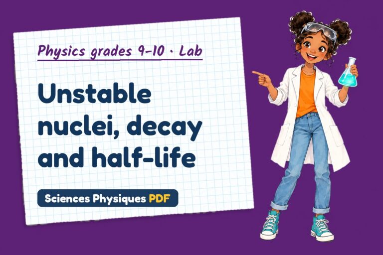 Radioactivity lab for GCSE physics: practical with sample results (free PDF download)