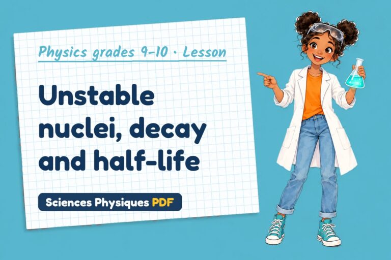 Radioactivity notes and lesson for GCSE physics (free PDF download)