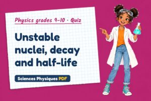 Unstable nuclei, decay and half-life