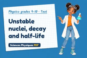 Unstable nuclei, decay and half-life