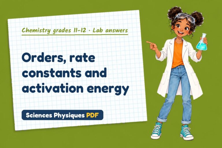 Rate equations lab answers for A Level chemistry (free PDF download)