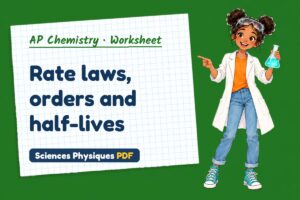 Rate laws, orders and half-lives