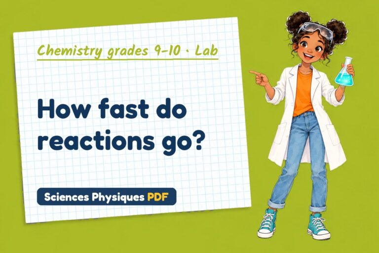 Rates of reaction lab for GCSE chemistry: practical with sample results (free PDF download)