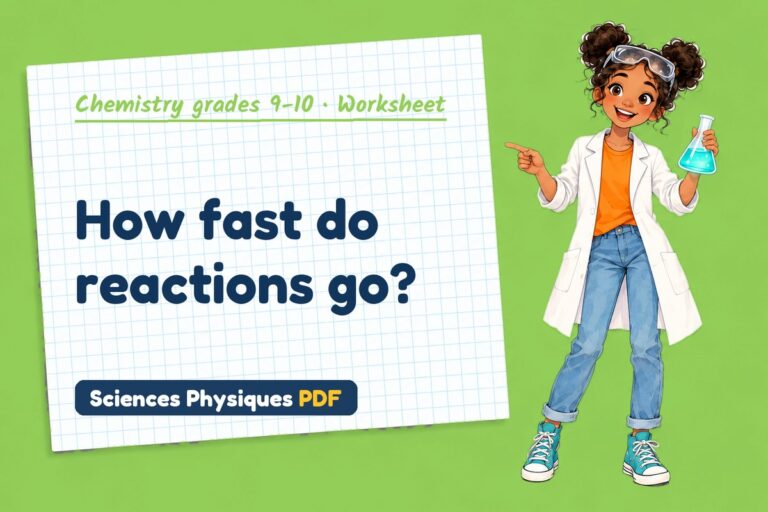 Rates of reaction worksheet with answers for GCSE chemistry (free PDF download)