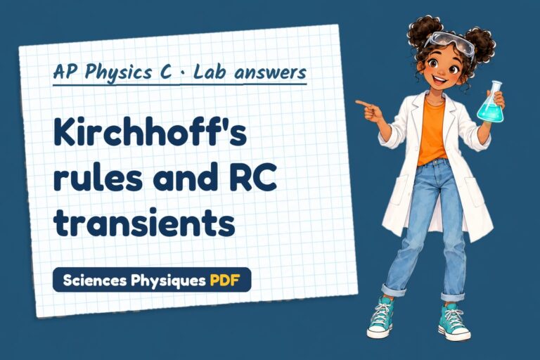 RC circuits lab answers for AP Physics C (free PDF download)