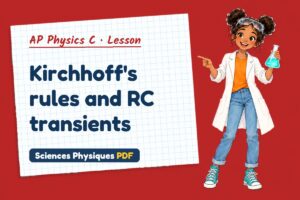 Kirchhoff's rules and RC transients