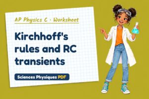 Kirchhoff's rules and RC transients