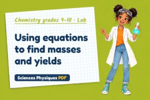Using equations to find masses and yields