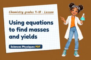 Using equations to find masses and yields