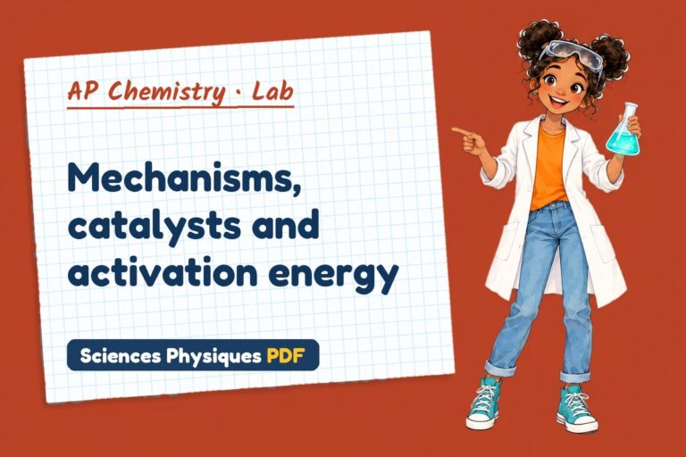 Reaction mechanism lab for AP Chemistry: practical with sample results (free PDF download)