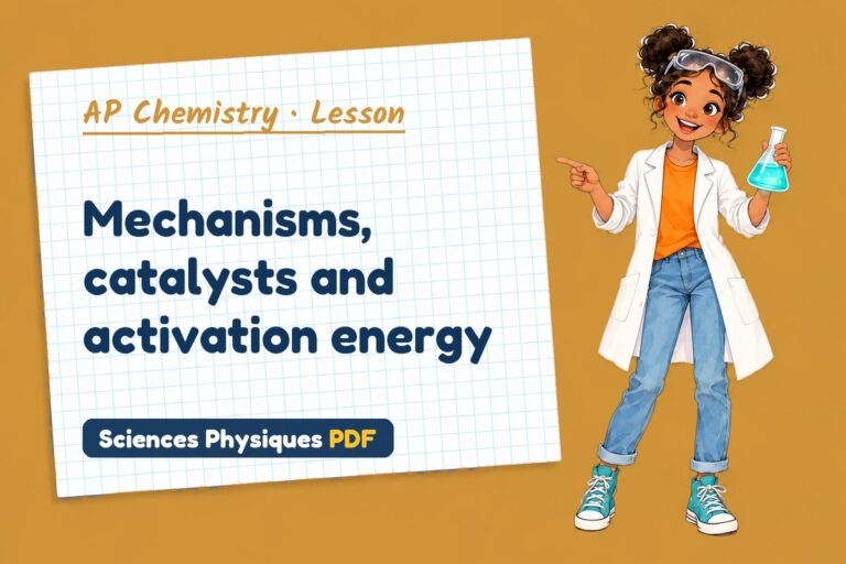 Reaction mechanism notes and lesson for AP Chemistry (free PDF download)