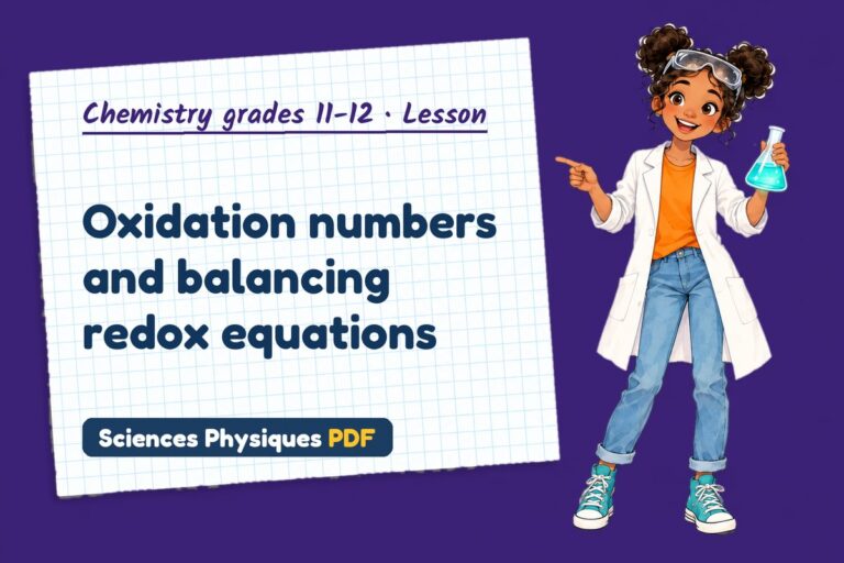 Redox reactions notes and lesson for A Level chemistry (free PDF download)