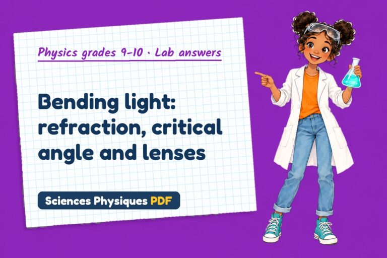 Refractive index lab answers for GCSE physics (free PDF download)