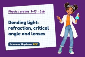 Bending light: refraction, critical angle and lenses