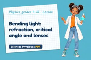 Bending light: refraction, critical angle and lenses