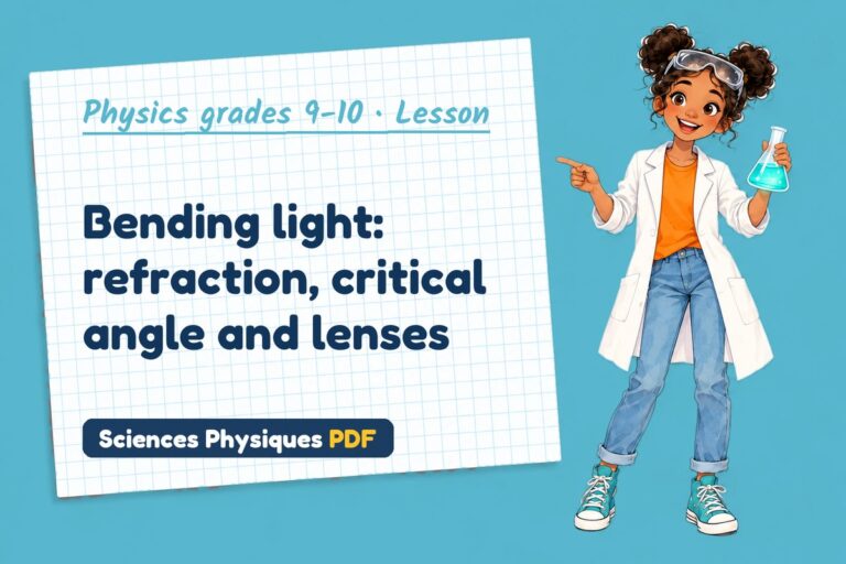 Refractive index notes and lesson for GCSE physics (free PDF download)