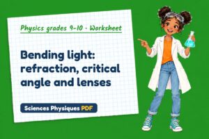 Bending light: refraction, critical angle and lenses