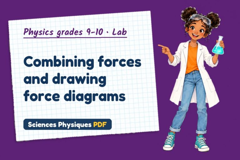 Resultant force lab for GCSE physics: practical with sample results (free PDF download)