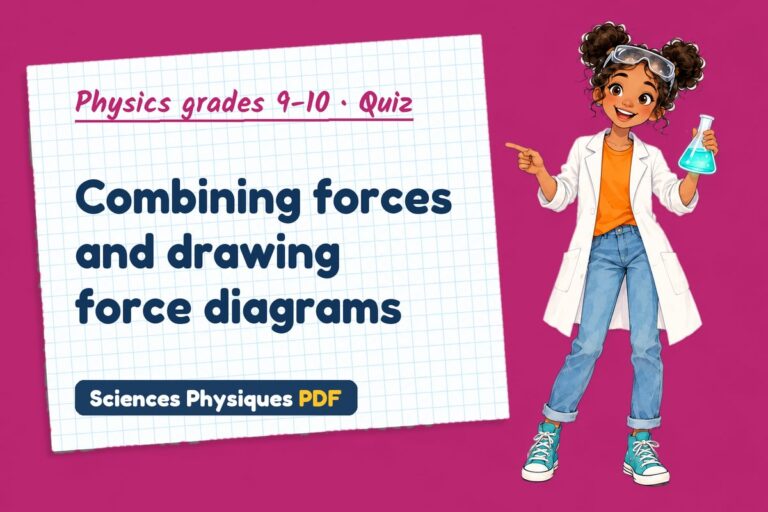 Resultant force quiz for GCSE physics: 10 questions with answers