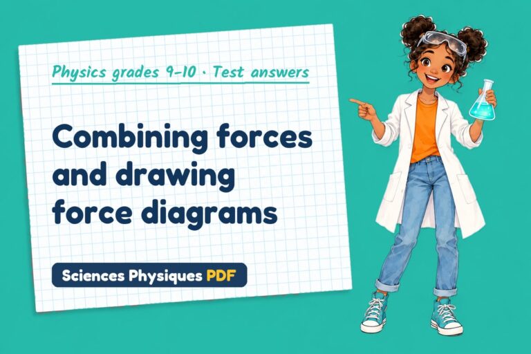 Resultant force test answers and mark scheme for GCSE physics (free PDF download)