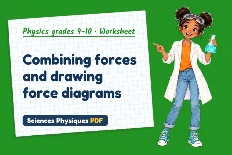 Resultant force worksheet with answers for GCSE physics (free PDF download)