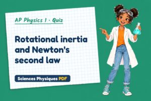 Rotational inertia and Newton's second law
