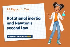 Rotational inertia and Newton's second law