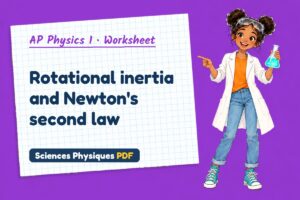 Rotational inertia and Newton's second law