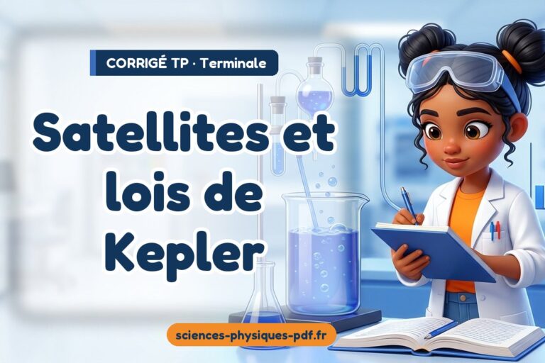 Satellites et lois de Kepler : corrigé du TP de physique terminale – PDF gratuit à télécharger et imprimer