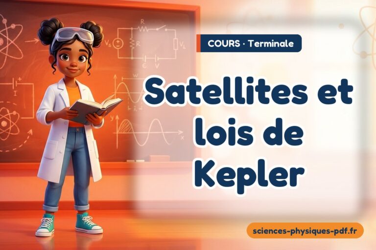 Satellites et lois de Kepler : cours de sciences physiques en terminale – PDF gratuit à télécharger et imprimer