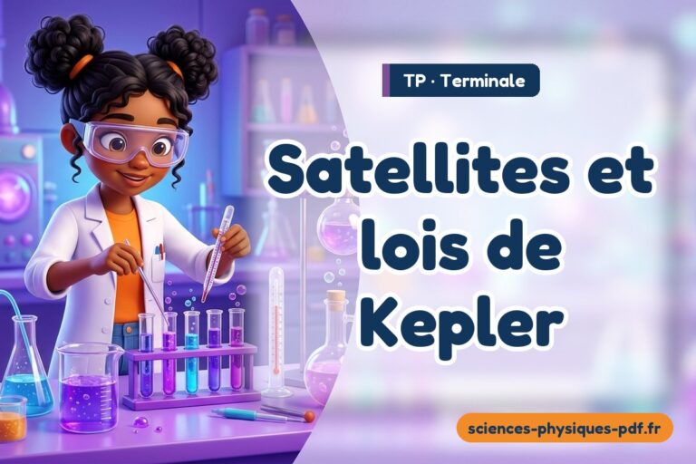 Satellites et lois de Kepler : TP de sciences physiques en terminale – PDF gratuit à télécharger et imprimer