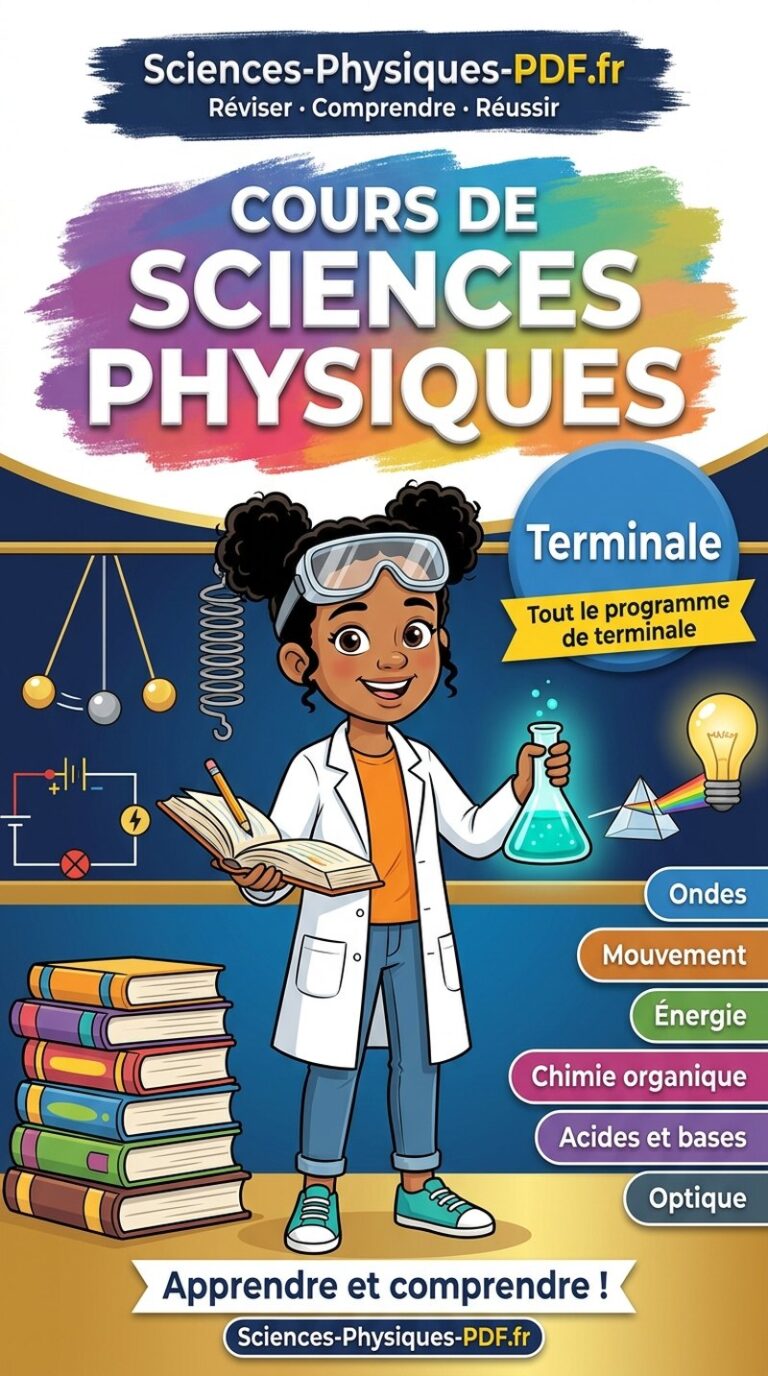 Cours de sciences physiques Terminale : livre PDF de 125 pages